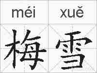 梅雪的拼音