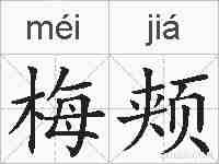 梅颊的拼音