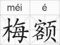 梅额的拼音