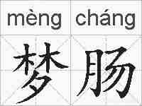 梦肠的拼音