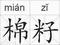 棉籽的拼音