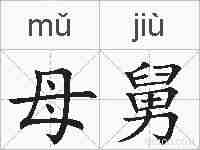 母舅的拼音