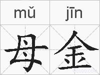 母金的拼音