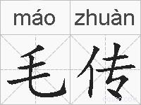 毛传的拼音