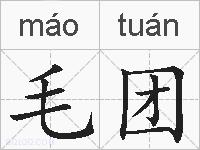 毛团的拼音