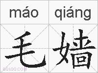 毛嫱的拼音