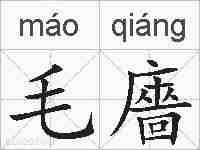 毛廧的拼音