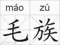 毛族的拼音