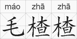 毛楂楂的拼音