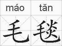 毛毯的拼音