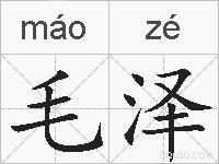 毛泽的拼音