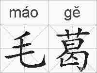 毛葛的拼音
