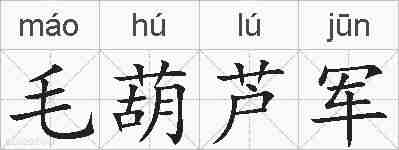 毛葫芦军的拼音
