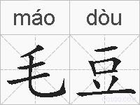 毛豆的拼音
