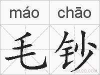 毛钞的拼音