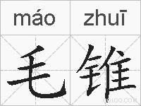 毛锥的拼音