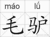 毛驴的拼音