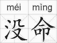 没命的拼音