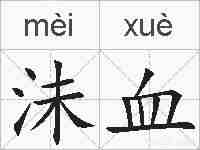 沬血的拼音