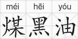 煤黑油的拼音