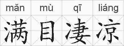 满目凄凉的拼音