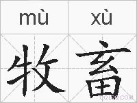 牧畜的拼音