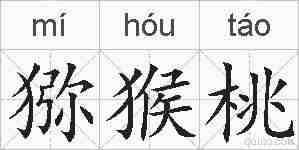 猕猴桃的拼音