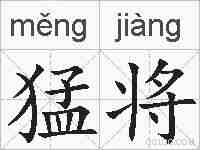 猛将的拼音