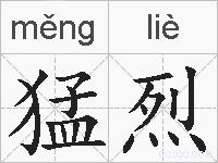 猛烈的拼音