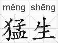 猛生的拼音