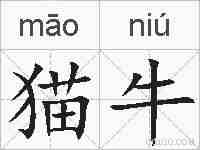 猫牛的拼音