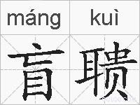 盲聩的拼音