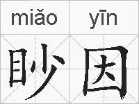 眇因的拼音