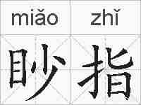 眇指的拼音