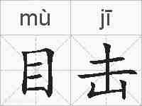 目击的拼音