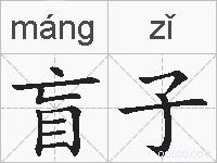 盲子的拼音