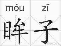 眸子的拼音