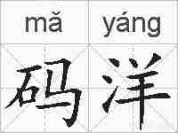 码洋的拼音