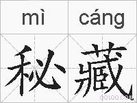 秘藏的拼音
