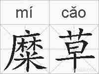 糜草的拼音
