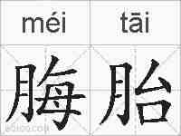 脢胎的拼音