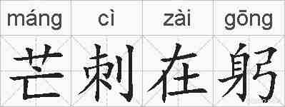 芒刺在躬的拼音