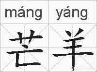 芒羊的拼音