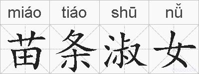 苗条淑女的拼音