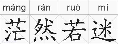 茫然若迷的拼音