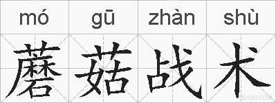 蘑菇战术的拼音
