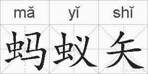 蚂蚁矢的拼音