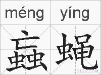 蝱蝇的拼音