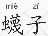 蠛子的拼音