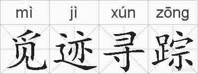 觅迹寻踪的拼音